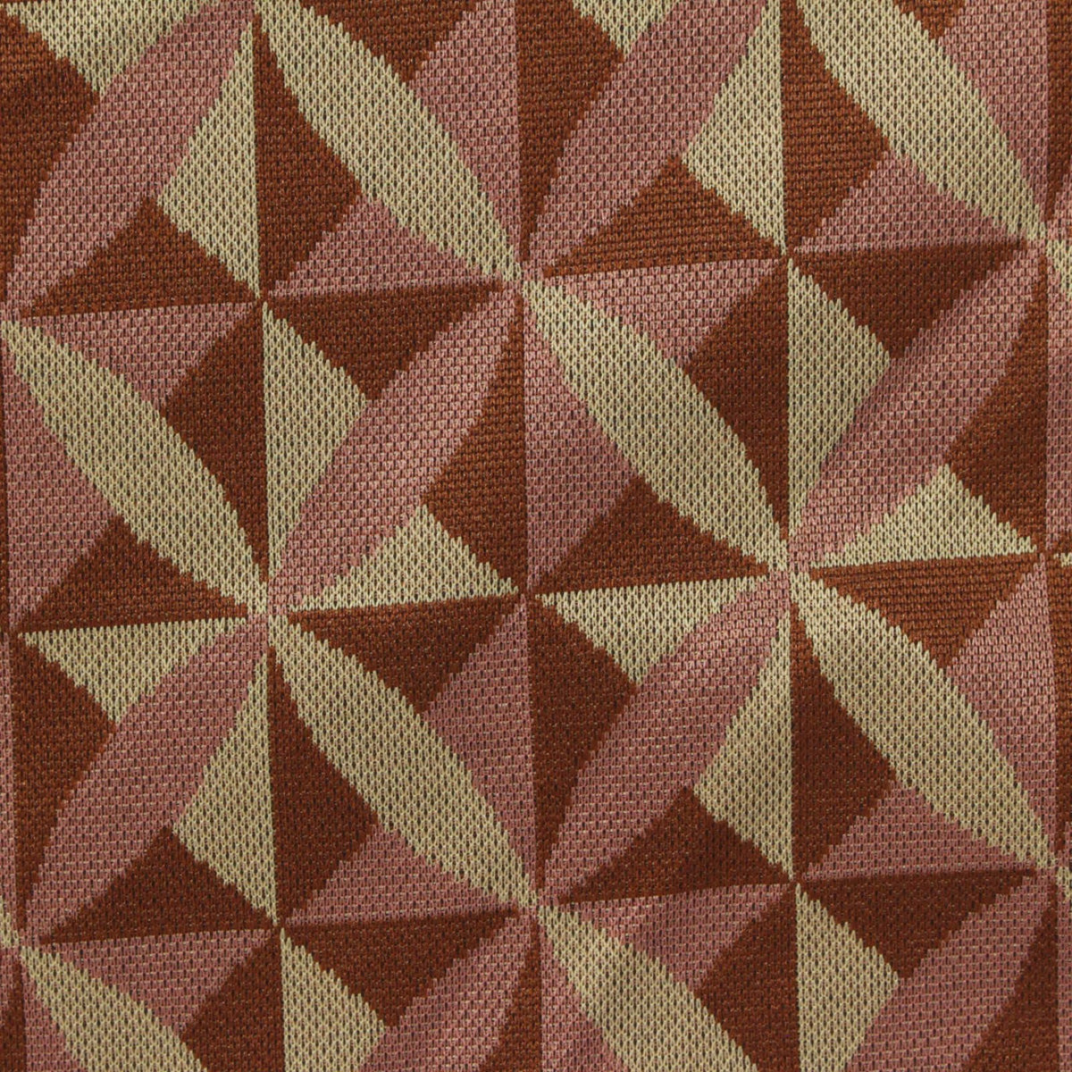 Brown Geometric Jacquard, Polyester