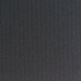 Polyester Cotton Stretch Rib Knit Fabric, 250 gsm — Black