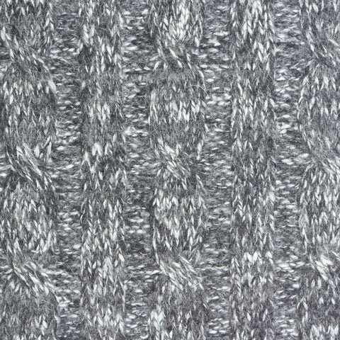 Grey Heather Chunky Knit, Polyester