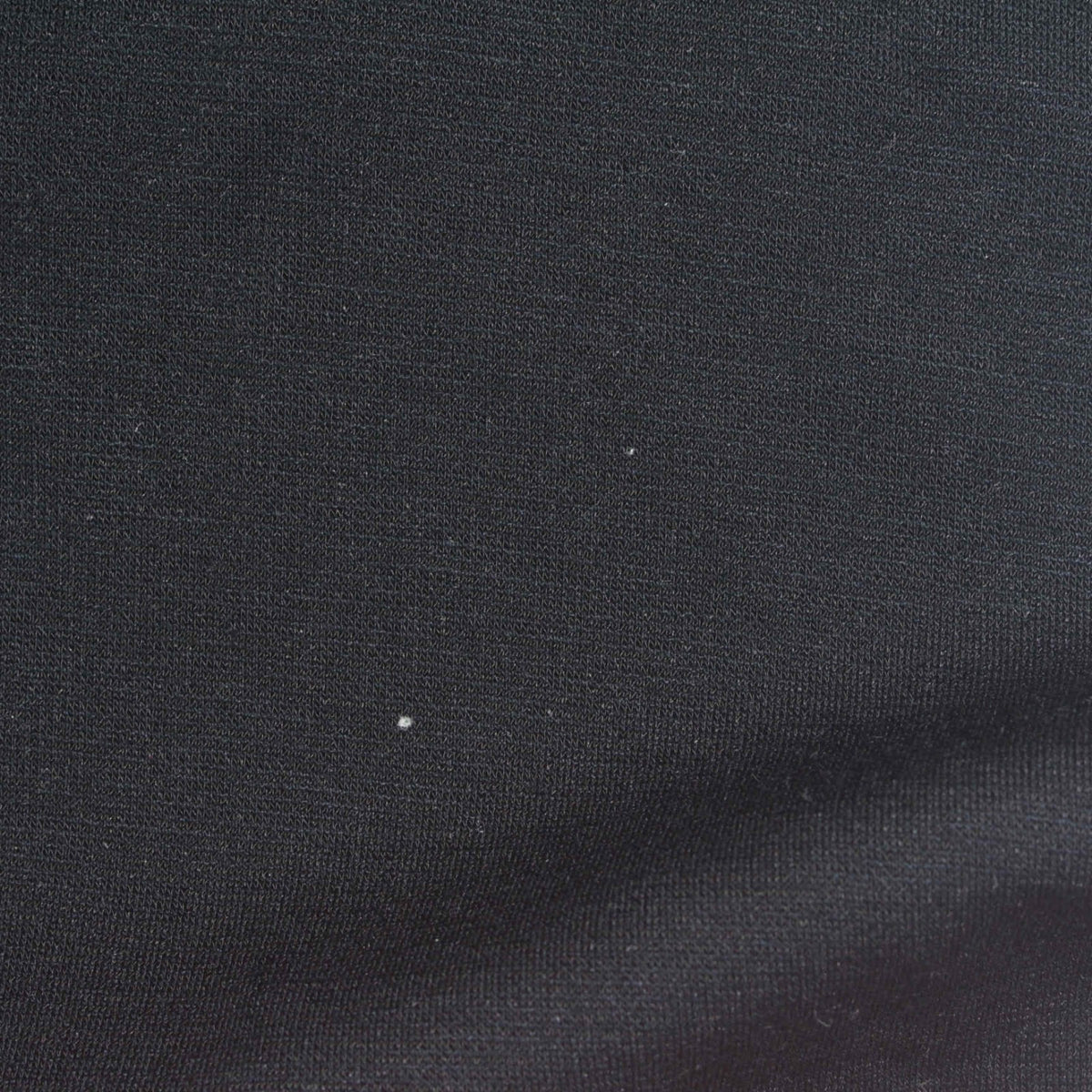 Slub Polyester Viscose Stretch Interlock Knit Fabric, 240 gsm, 160 cm — Black
