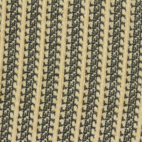 Beige Vertical-Stripe Chenille, Polyester