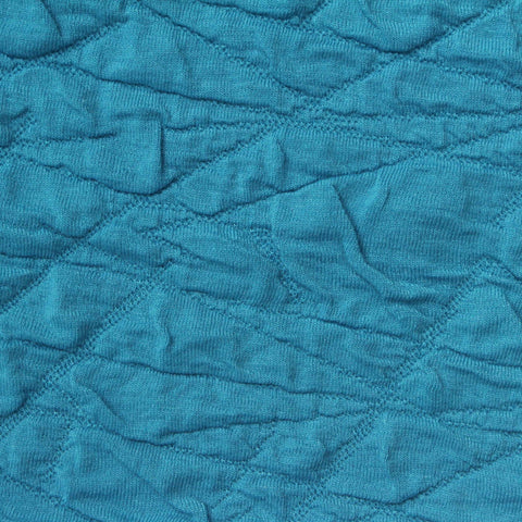 Teal Textured Jacquard, Polyester