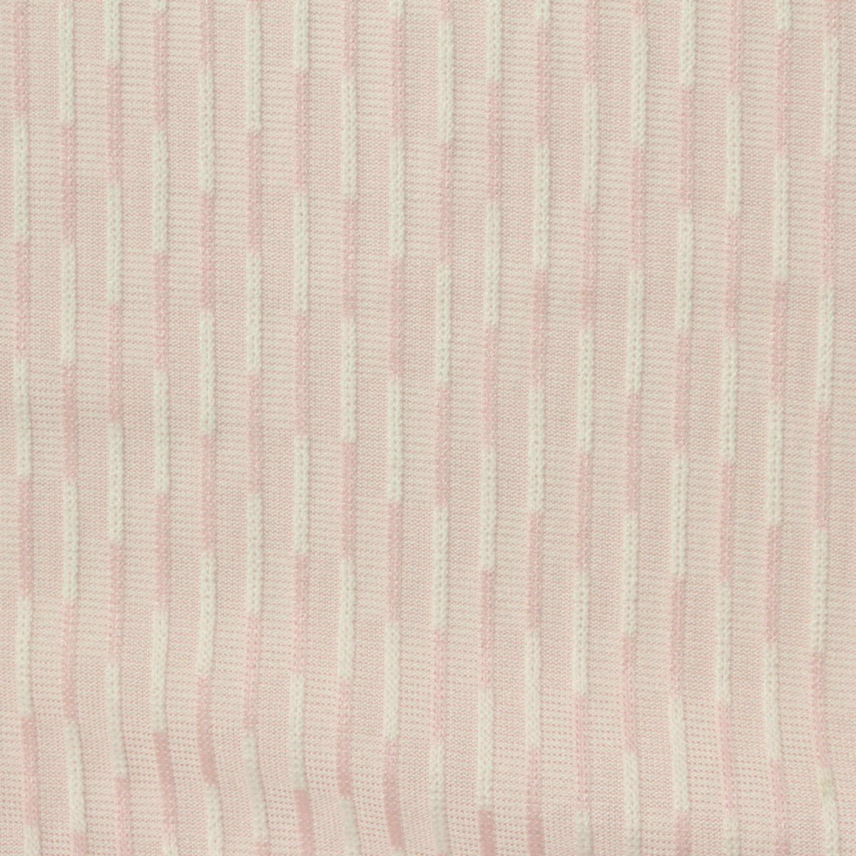 Light Pink Vertical-Stripe Pointelle Knit, Polyester