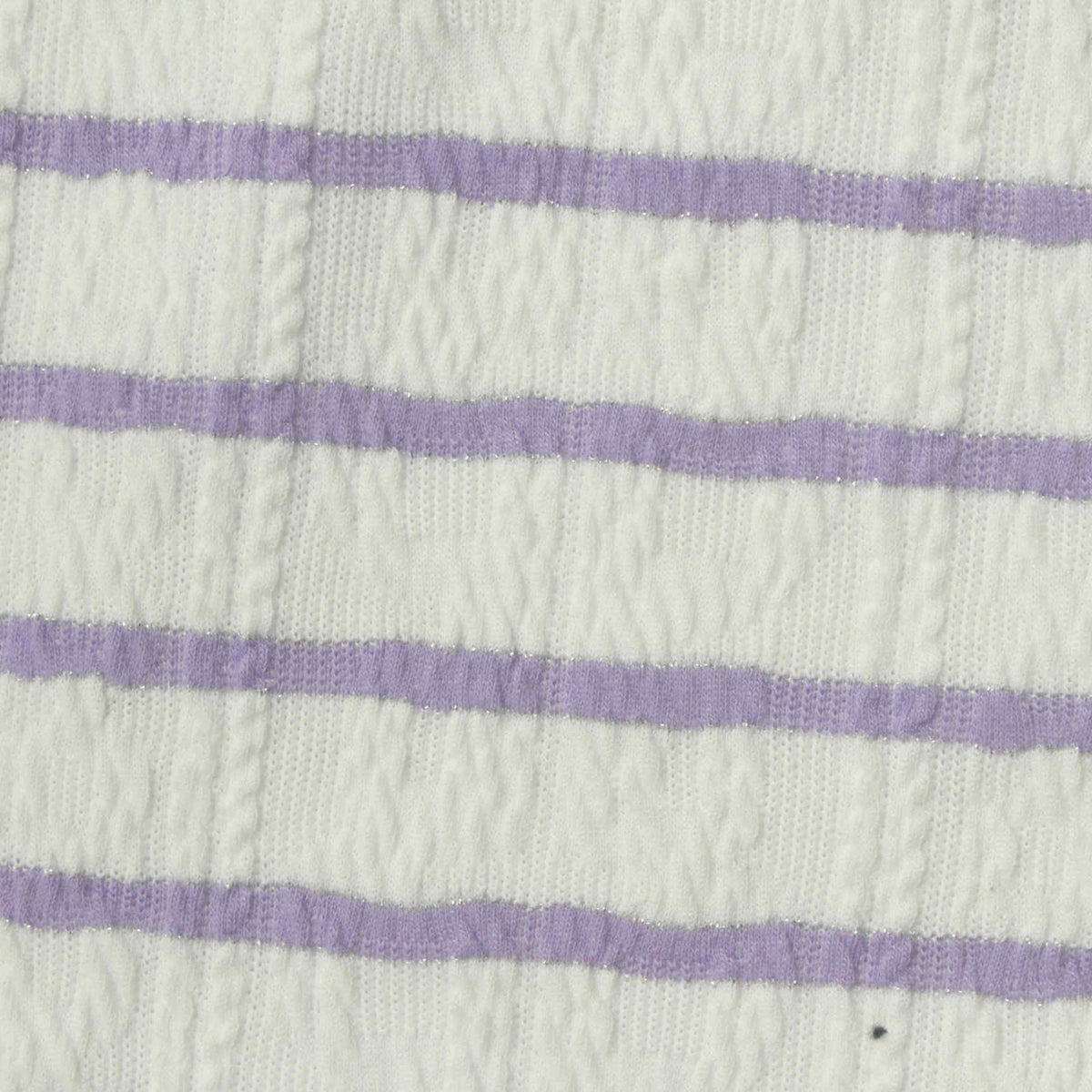 Purple Horizontal-Stripe Jersey Knit, Polyester