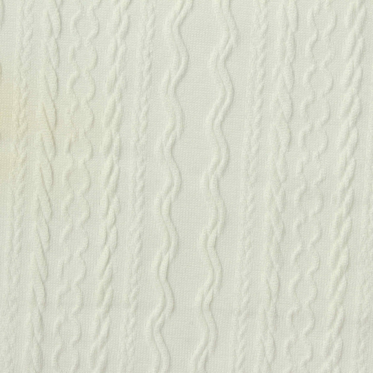 White Textured Jersey Knit, Polyester