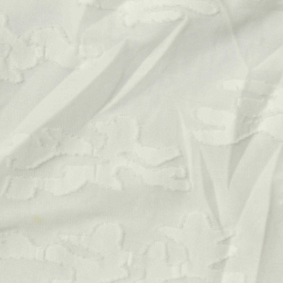 White Textured Jacquard, Polyester