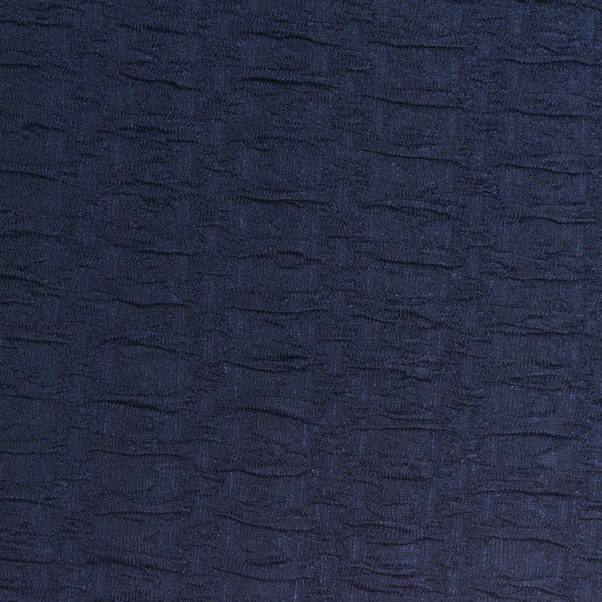 Navy Textured Crepe, Polyester