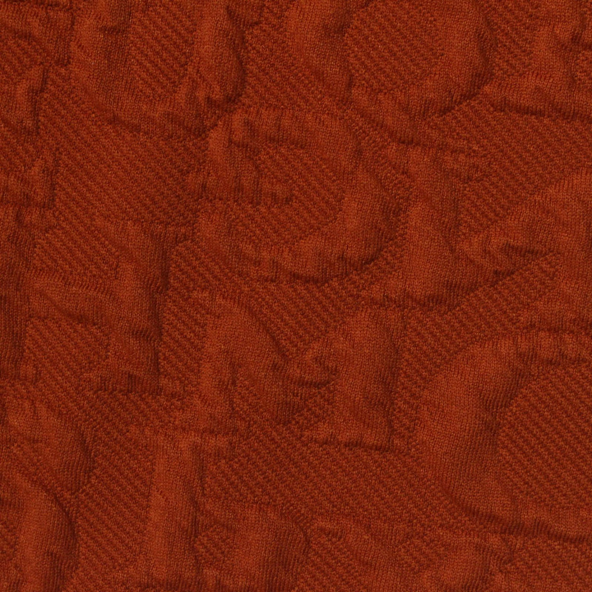 Jacquard Polyester Stretch Interlock Knit Fabric, 250 gsm, 155 cm — Orange