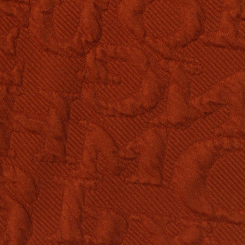 Jacquard Polyester Stretch Interlock Knit Fabric, 250 gsm, 155 cm — Orange