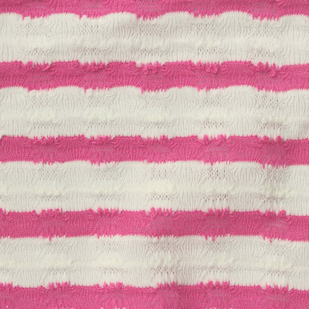 Pink Horizontal-Stripe Jersey Knit, Polyester