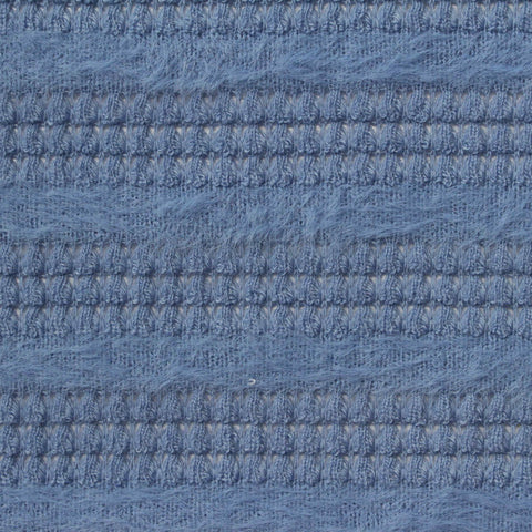 Blue Horizontal-Stripe Jersey Knit, Polyester