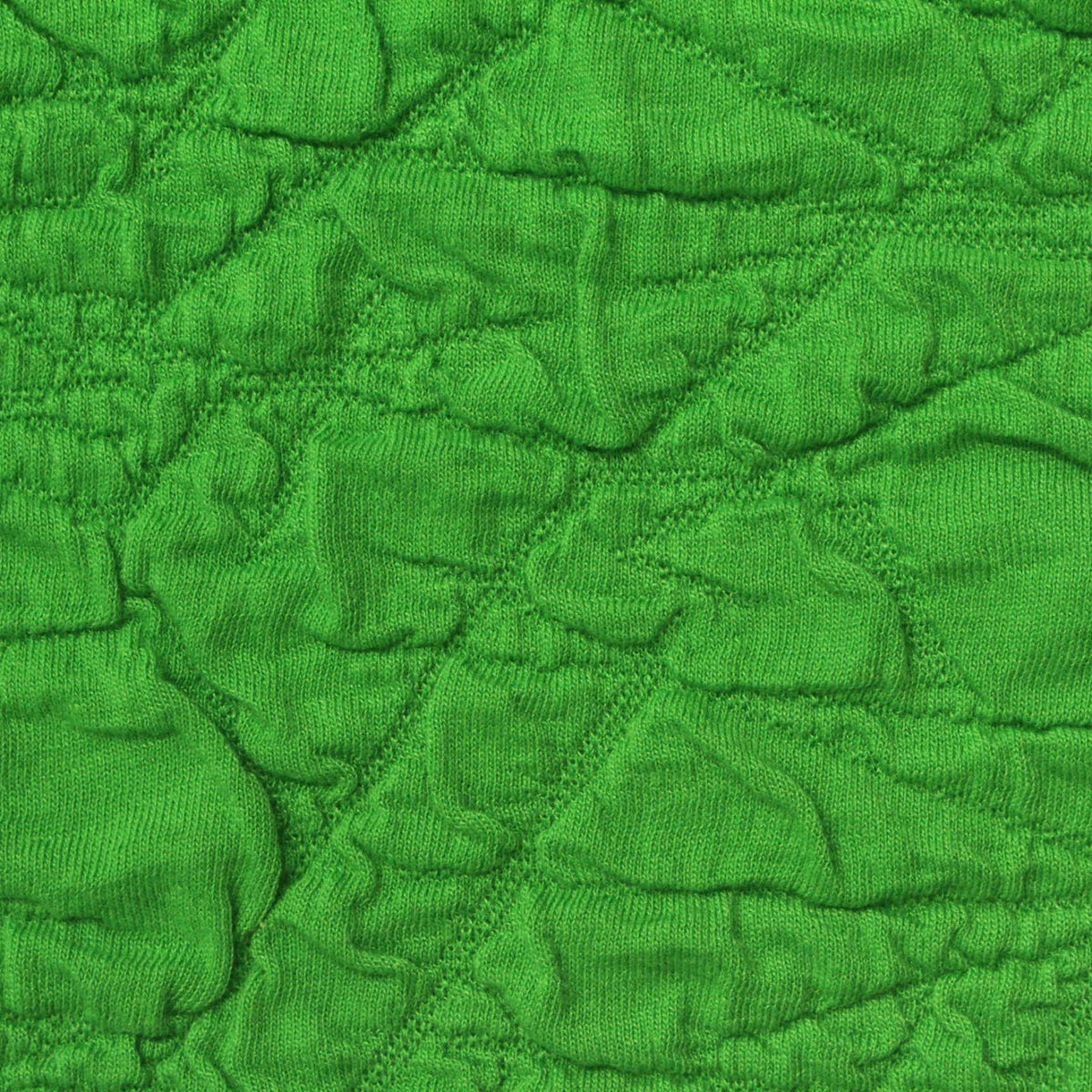 Bright Green Textured Jacquard, Polyester