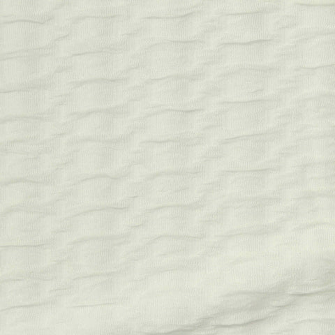 White Textured Crepe, Polyester