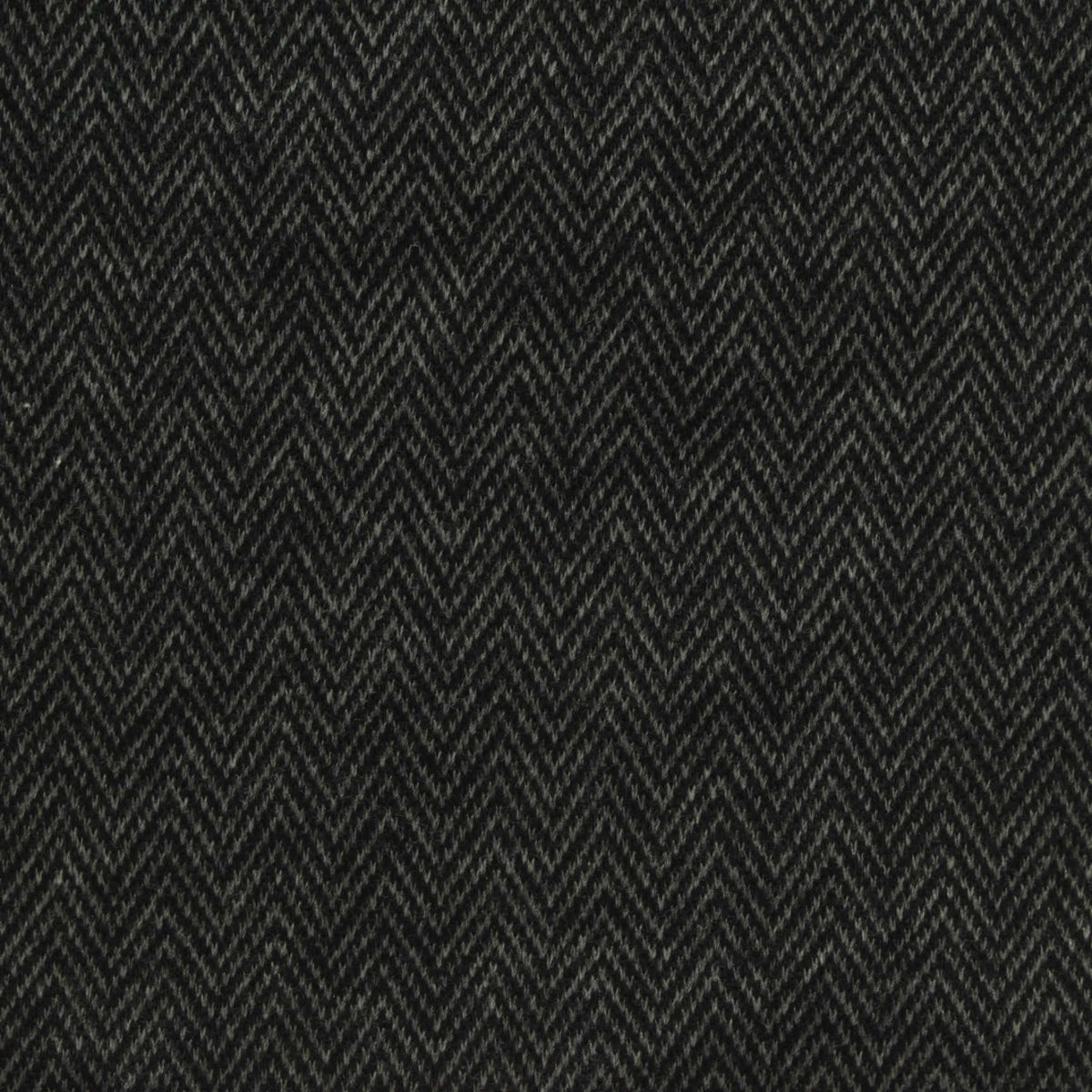 Black Herringbone Knit, Poly-Cotton