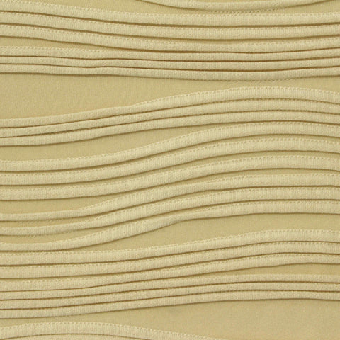 Beige Stripes Jersey Knit, Polyester