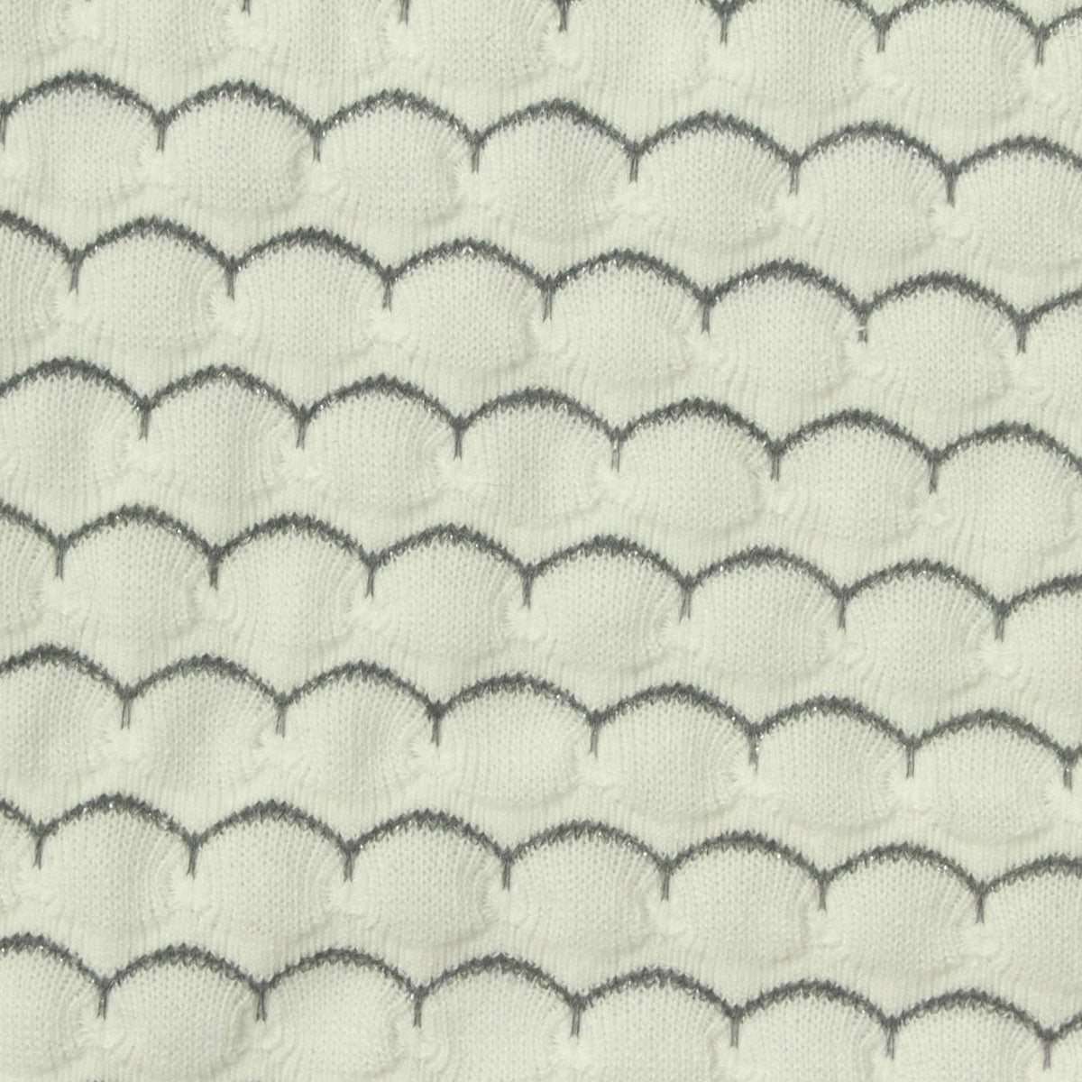 White Textured Jersey Knit, Poly-Viscose