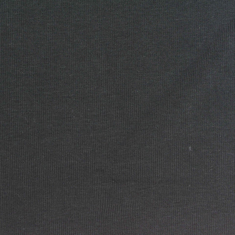 Cotton Stretch Rib Knit Fabric, 340 gsm — Grey