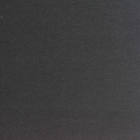 Cotton Polyester Scuba Knit Fabric, 190 gsm, 160 cm — Black