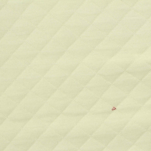 Pale Yellow Diamond Jacquard, Cotton-Poly