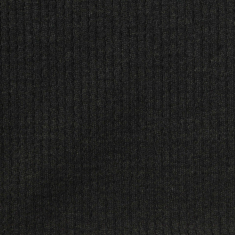 Polyester Viscose Blend Stretch Knit Fabric, 410 gsm, 160 cm — Black