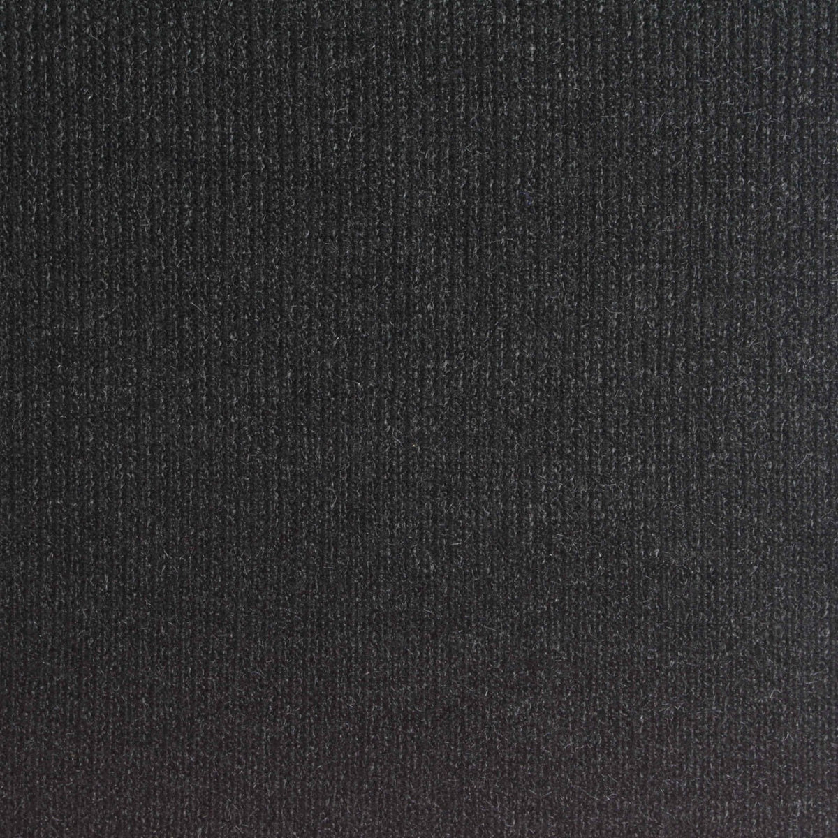 Viscose Nylon Blend Rib Knit Fabric, 250 gsm, 160 cm — Black
