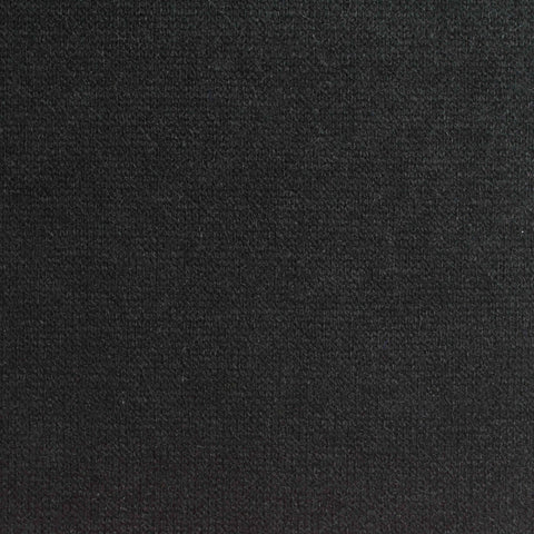 Acrylic Polyester Interlock Knit Fabric, 430 gsm, 160 cm — Black