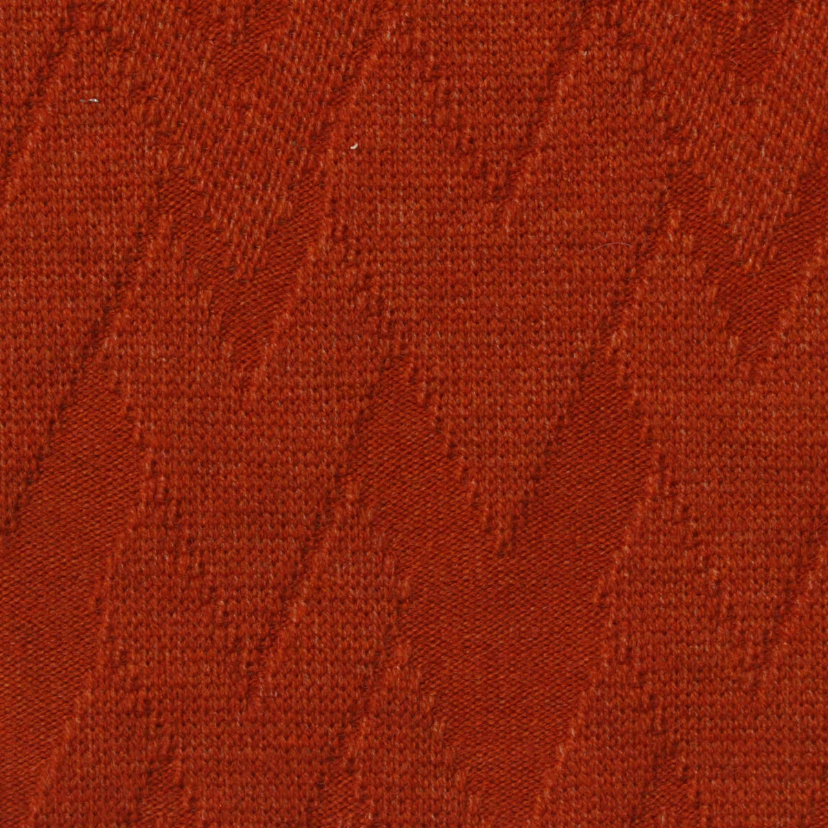 Rust Textured-Chevron Pointelle Knit, Acrylic-Poly