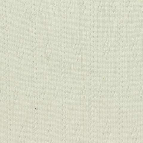 Off-White Diamond Pointelle Knit, Poly-Viscose