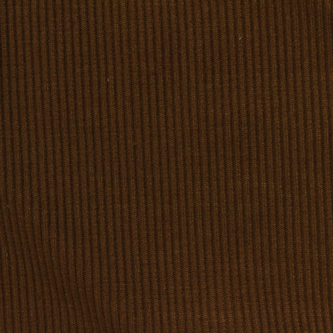 Brown Ribbed Rib Knit, Polyester
