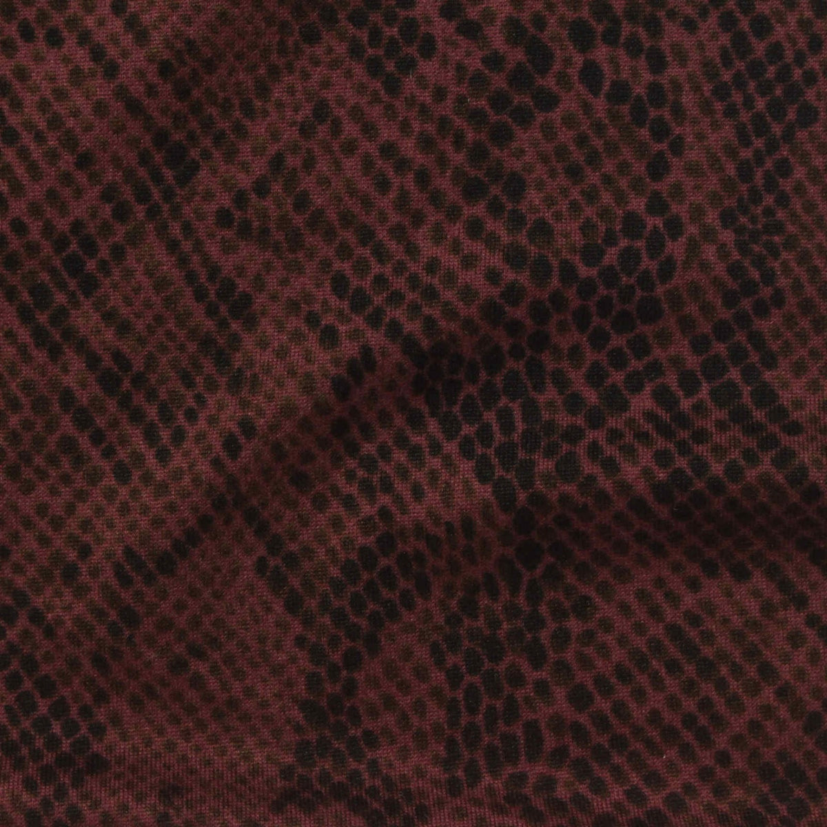 Black Snakeskin Milk Silk Knit, Polyester