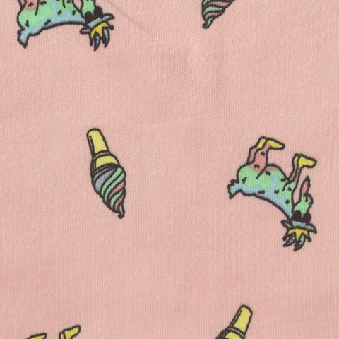 Animal Print Cotton Modal Jersey Knit Fabric, 180 gsm, 170 cm — Pink