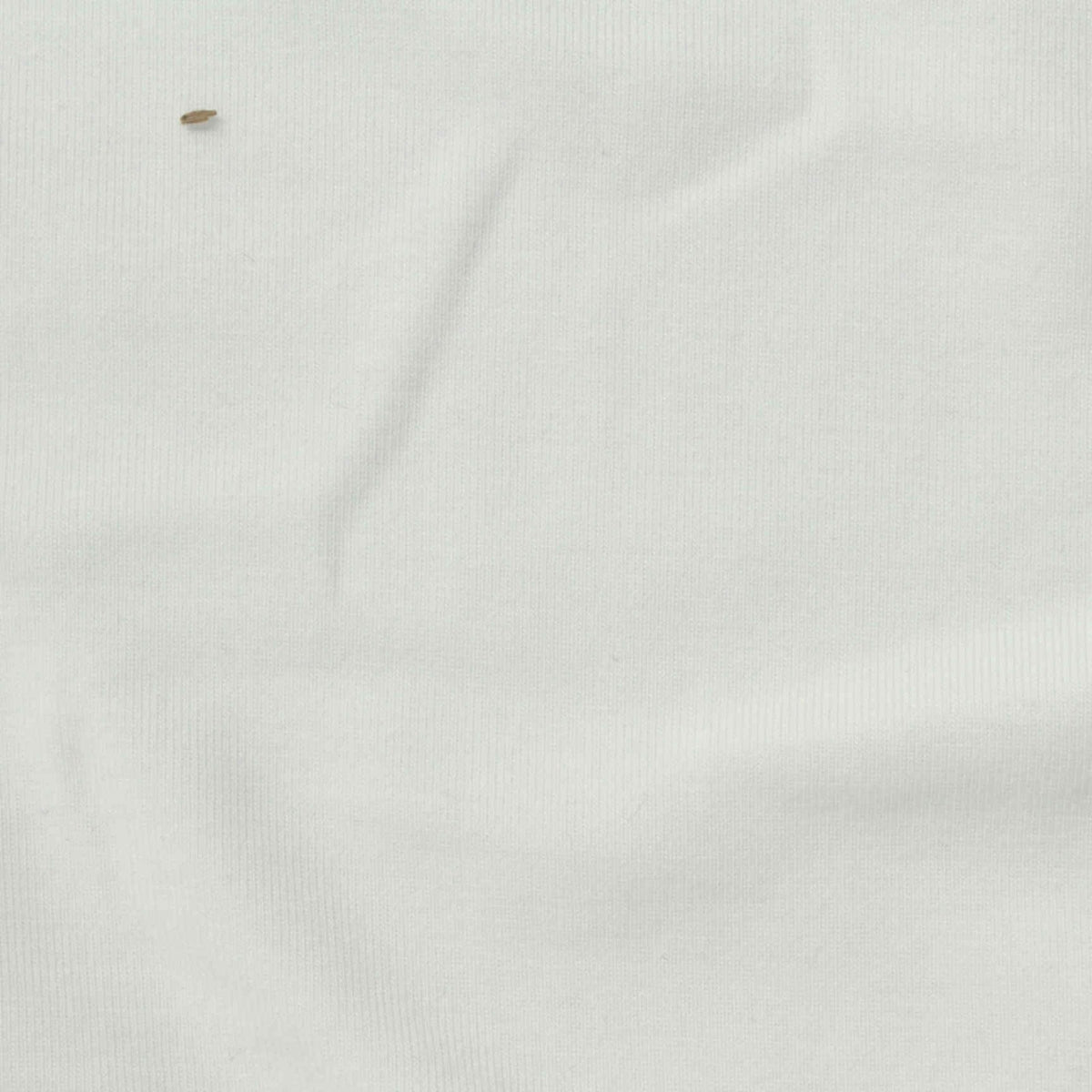 White Ribbed Rib Knit, Poly-Cotton