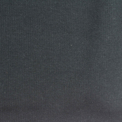 Dark Charcoal Ribbed Rib Knit, Cotton