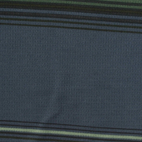 Navy Horizontal-Stripe Birdseye Knit, Polyester