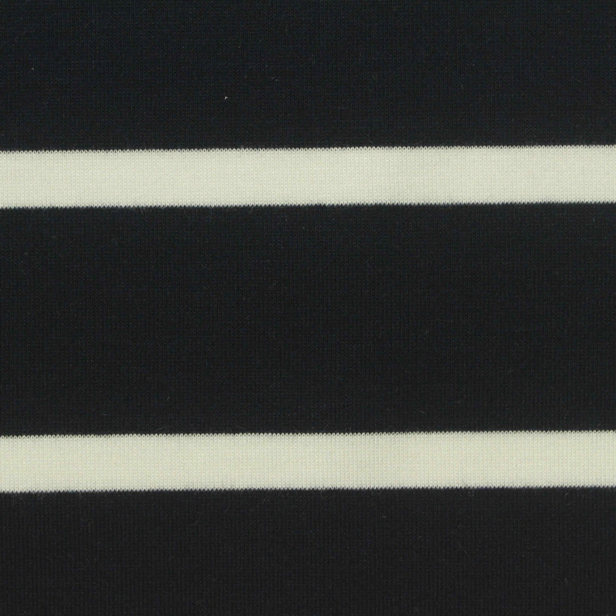 White Stripes Scuba Knit, Viscose-Poly