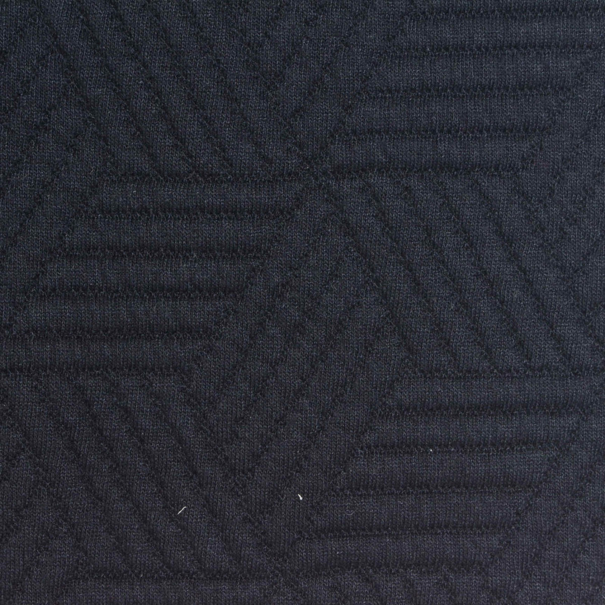 Dark Navy Textured Scuba Knit, Poly-Viscose