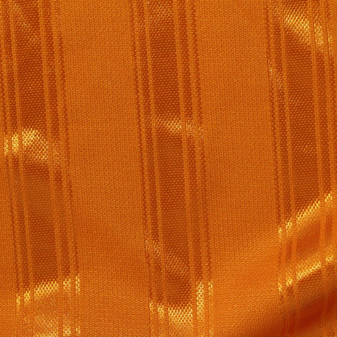 Orange Tone-on-Tone Stripe Interlock Knit, Polyester
