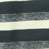 Dark Grey Stripes Ponte Knit, Viscose