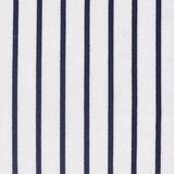 Navy Vertical-Stripe Ponte Knit, Poly-Viscose