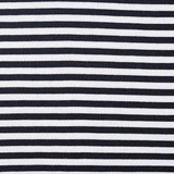 Black Horizontal-Stripe Jersey Knit, Viscose-Cotton — texture