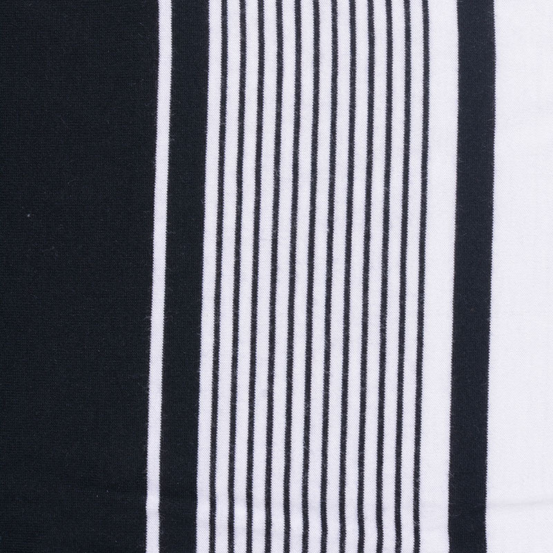 Striped Cotton Modal Jersey Knit Fabric, 160 gsm, 160 cm — White