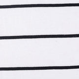 Black Horizontal-Stripe Jersey Knit, Cotton — texture