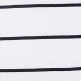 Black Horizontal-Stripe Jersey Knit, Cotton