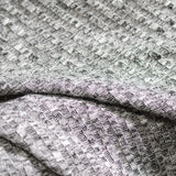 Heathered Grey Marl Rib Knit, Poly-Viscose — photo 3