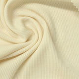 Polyester Cotton Stretch Rib Knit Fabric, 267 gsm, 130 cm — Yellow — photo 3