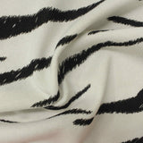 Black Zebra French Terry, Polyester — photo 3