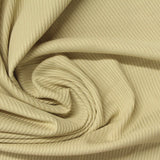 Polyester Stretch Rib Knit Fabric, 210 gsm, 157 cm — Khaki — photo 3