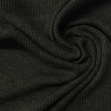 Dark Grey Marl Rib Knit, Poly-Viscose — photo 3