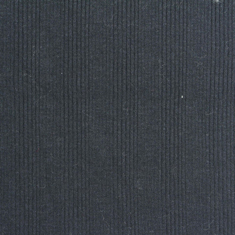 Charcoal Ribbed Rib Knit, Cotton