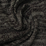 Black Marl Chunky Knit, Viscose-Poly — photo 3